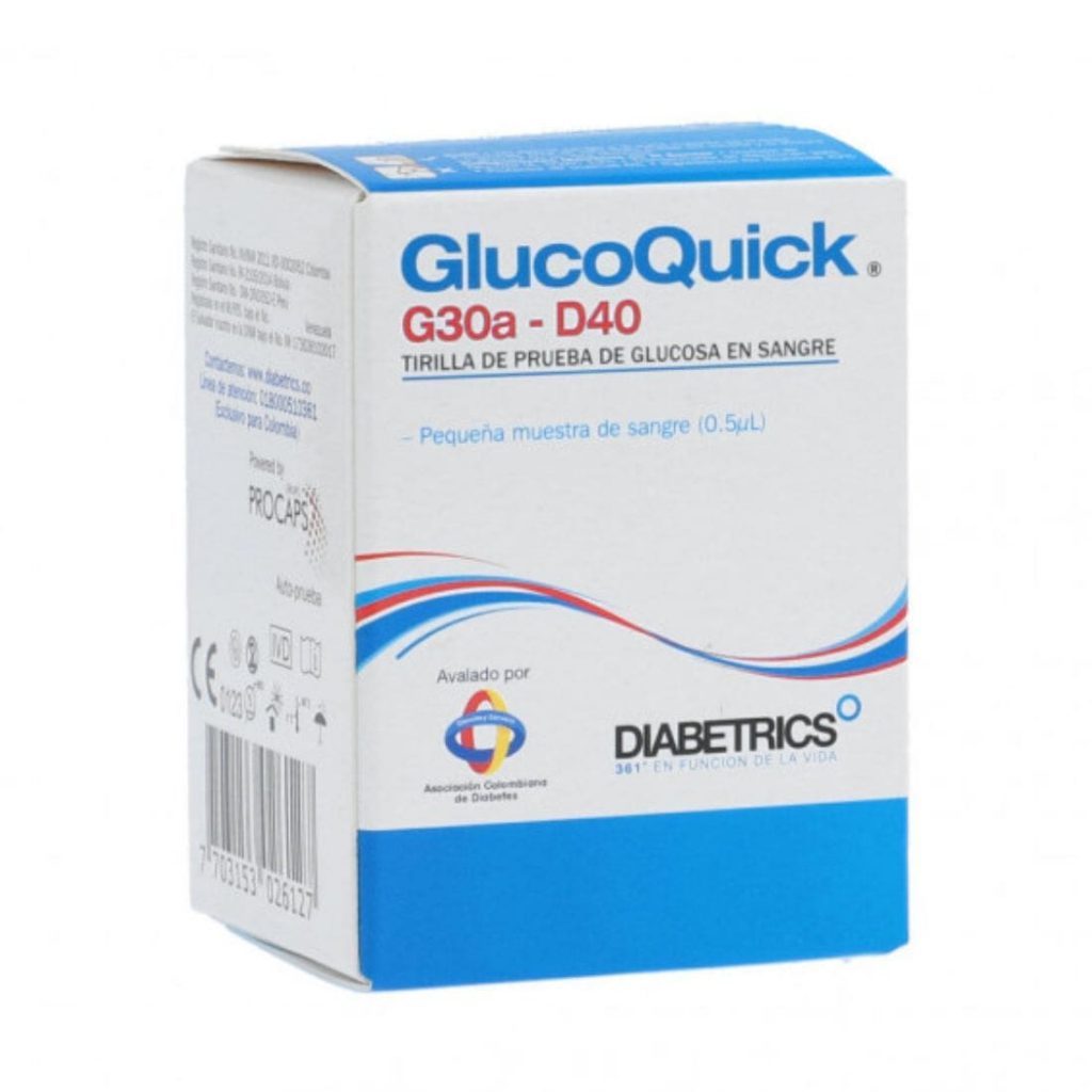 Tirilla de prueba de glucosa en sangre