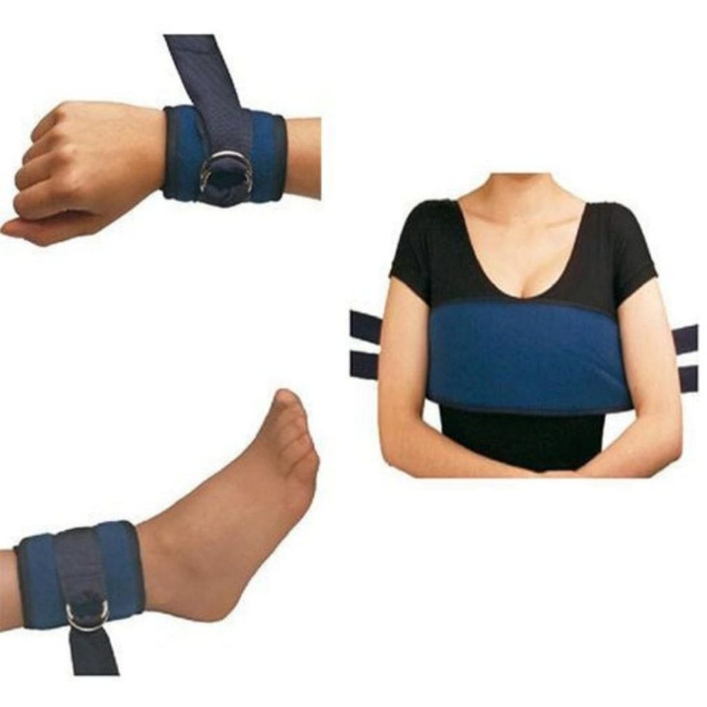 Sujetadores de muñeca, tobillo y torax